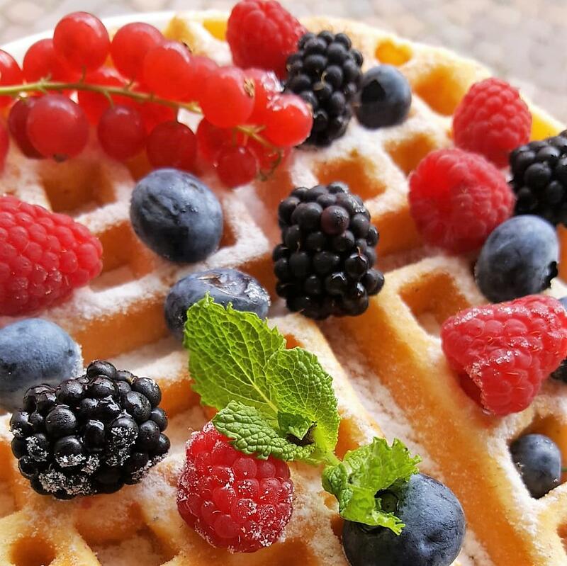 Leckere fluffige Waffel