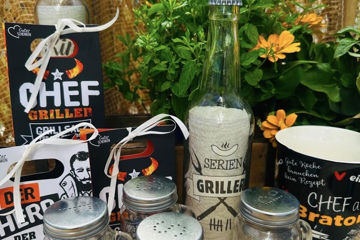 Grillldeko mit Minze